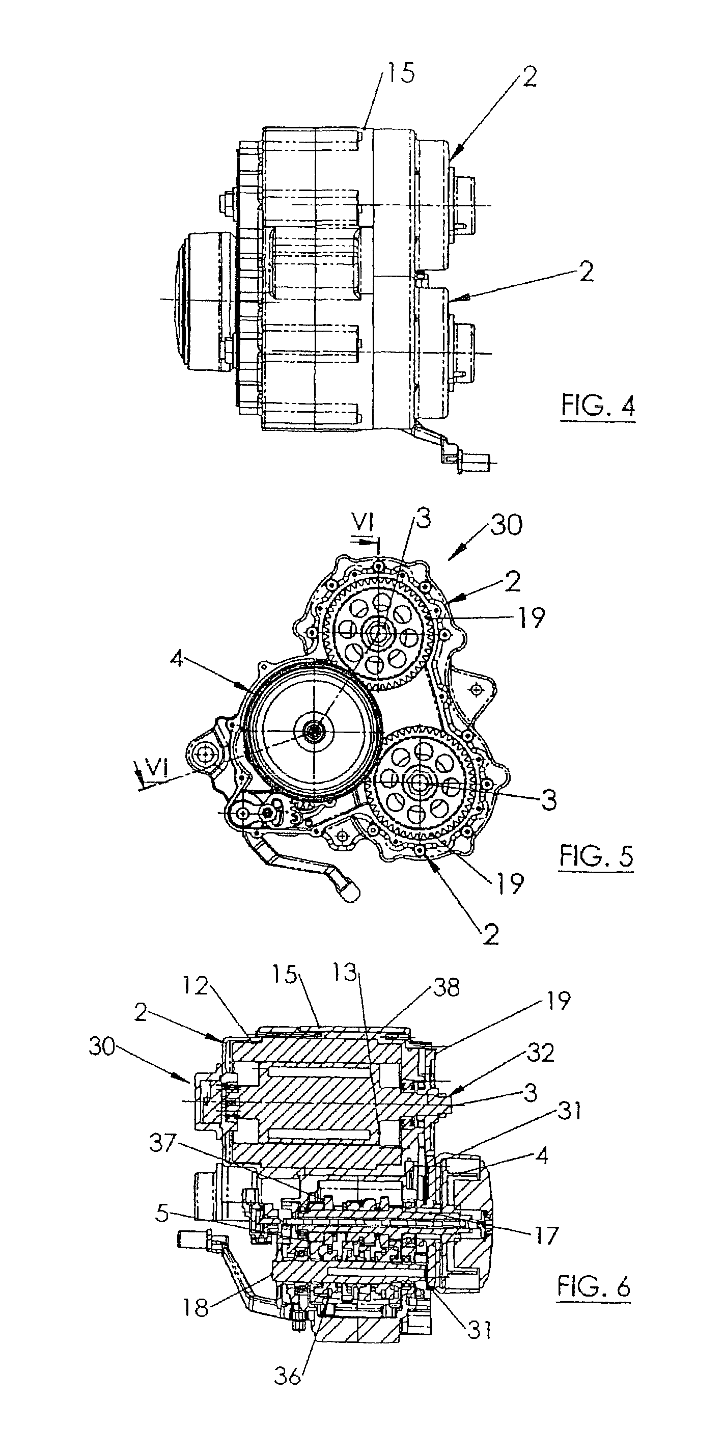 Propulsion system for a self-propelled vehicle with multiple electric drive units