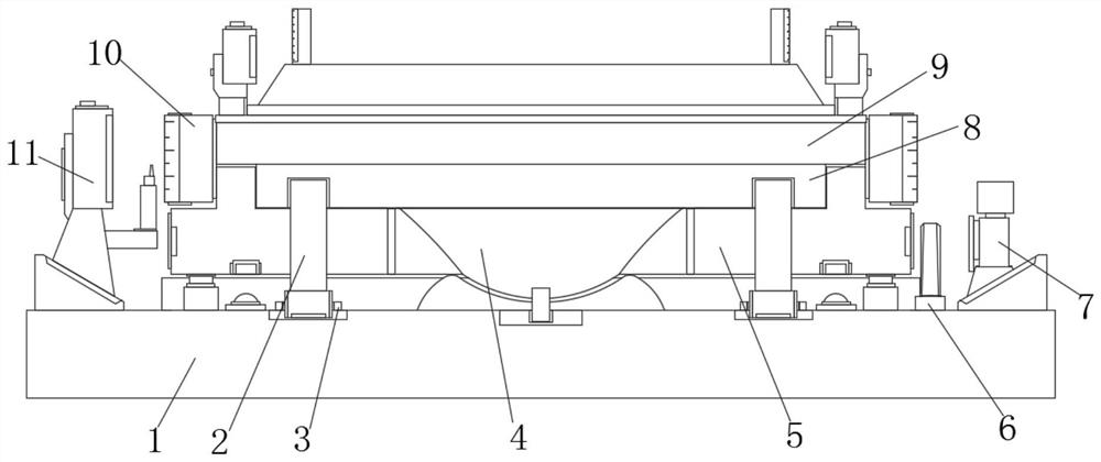 Large-section wide-span rigid frame bridge swivel beam construction monitoring method and monitoring device