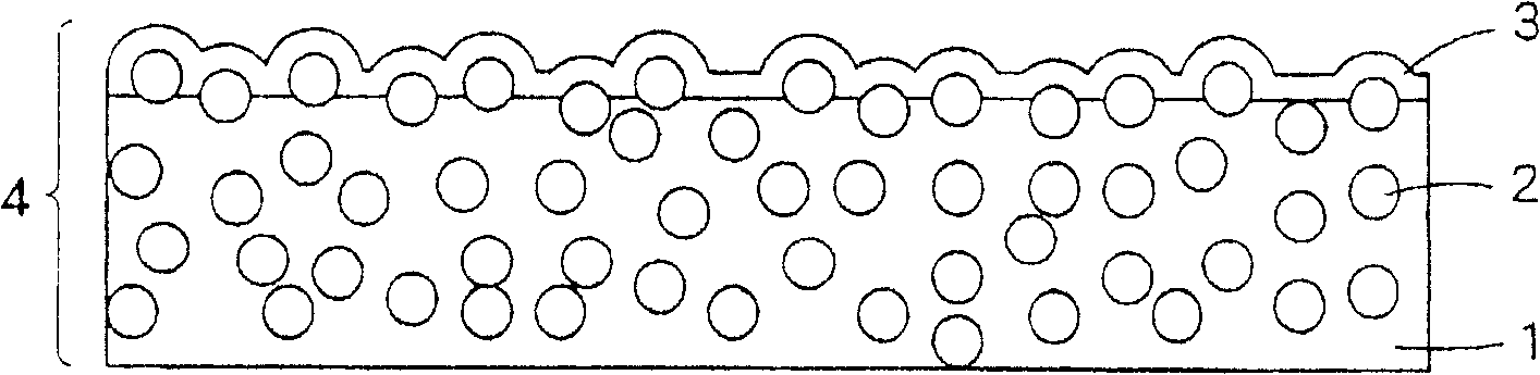 Transmitting screen-use light diffusing member