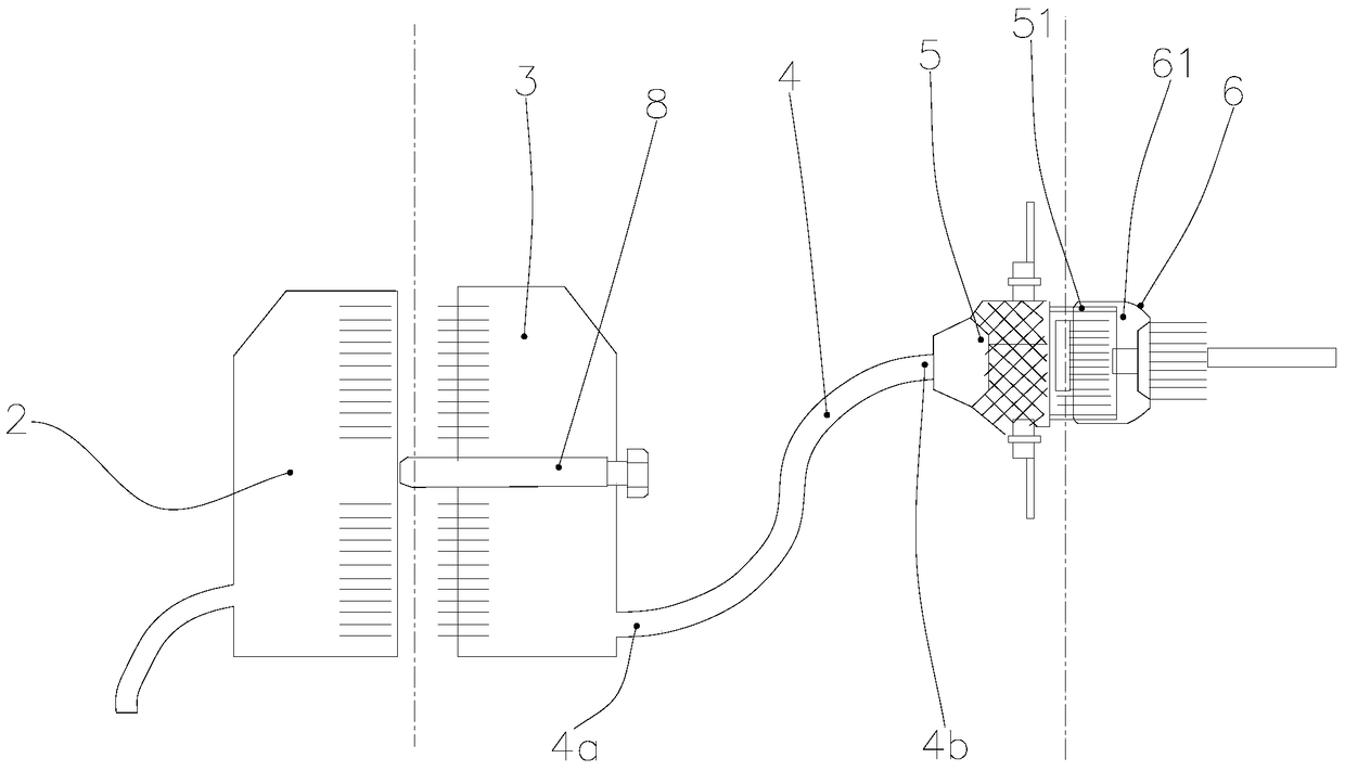 Connection structure and connection method of nuclear power plant reactor protection system