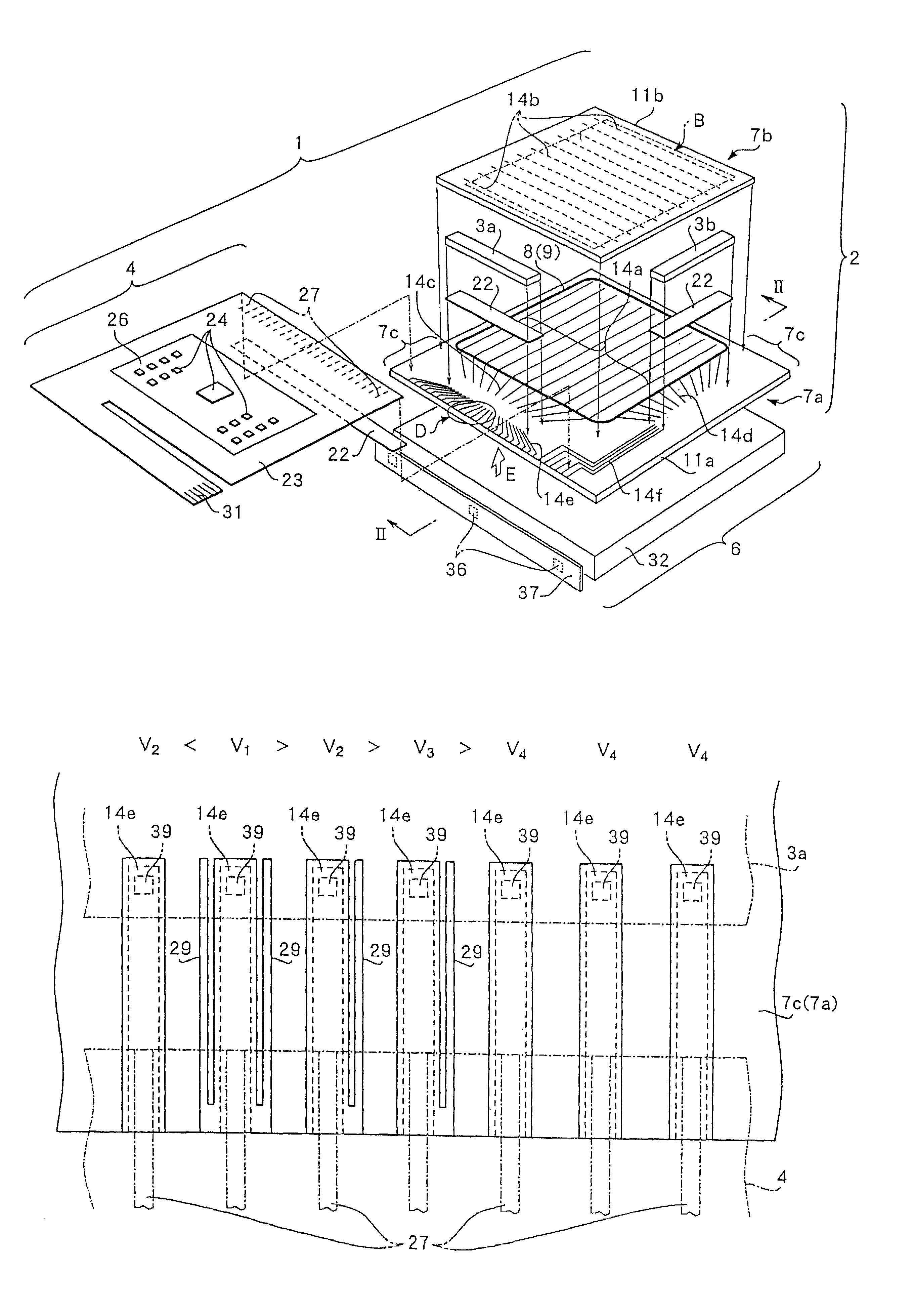 Wiring substrate, display device, semiconductor chip, and electronic equipment