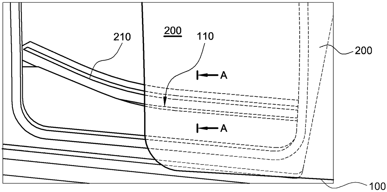 Non-contact power transmission structure for sliding door