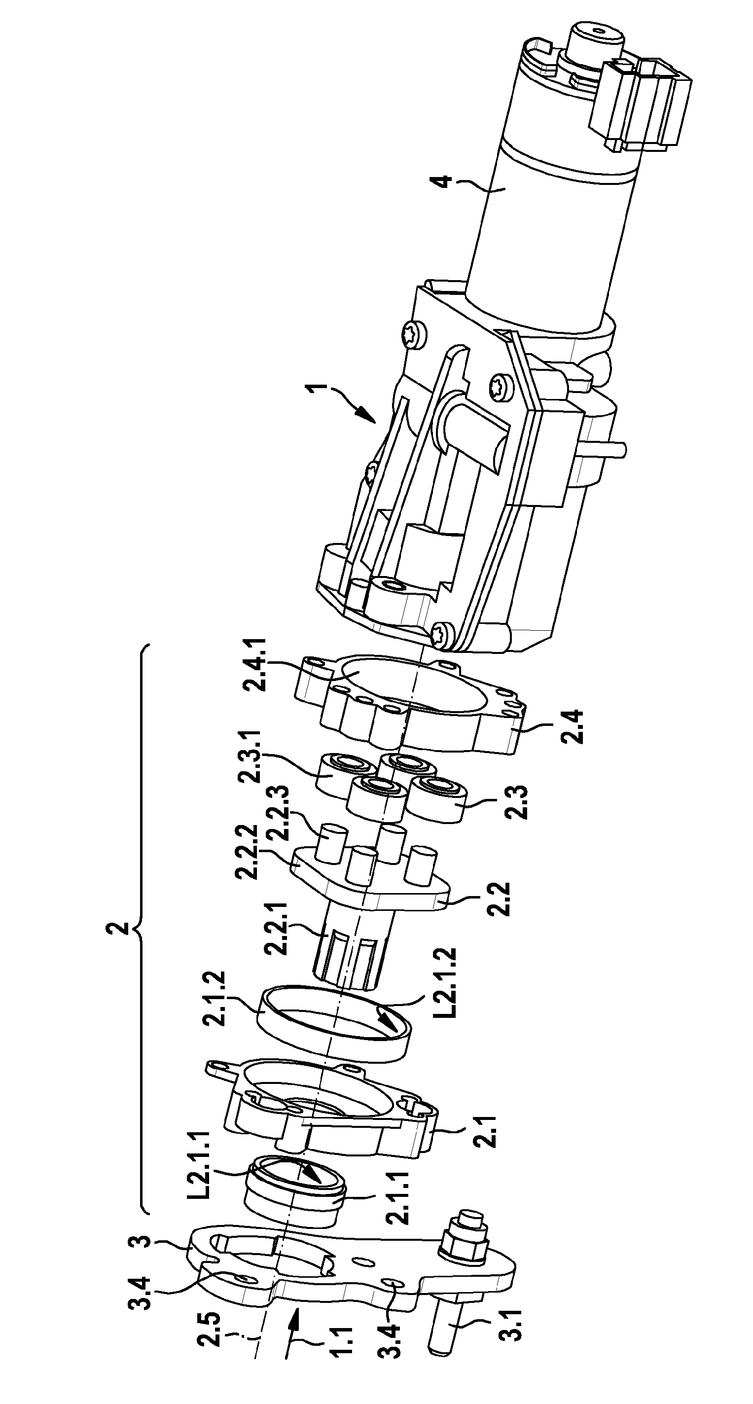 Adjustment drive for a vehicle, in particular tailgate drive