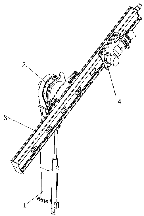 Anchor rod installing device and trolley with anchor rod installing device