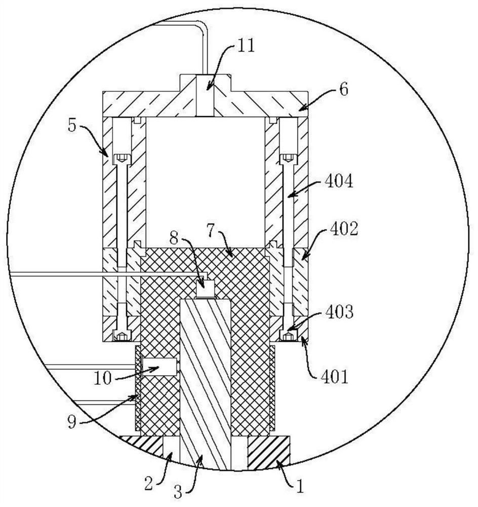 Microstructure biological material directional cooling preparation device