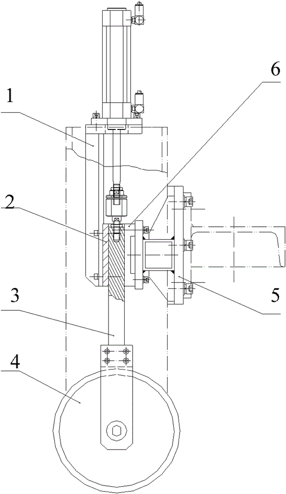 Longitudinal cutting device for rubber sheet cooler