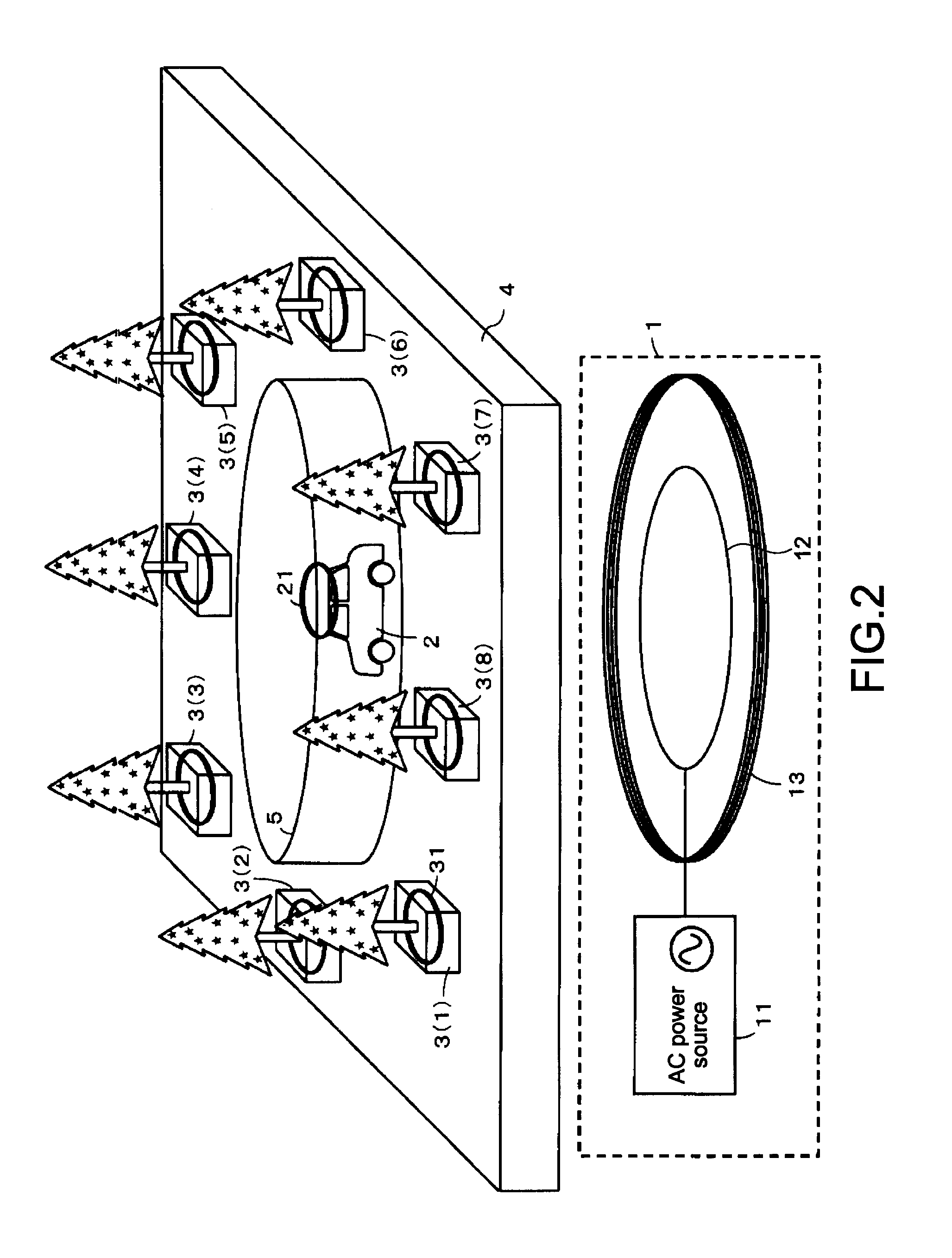 Noncontact power feed system, noncontact relay apparatus, noncontact power reception apparatus, and noncontact power feed method