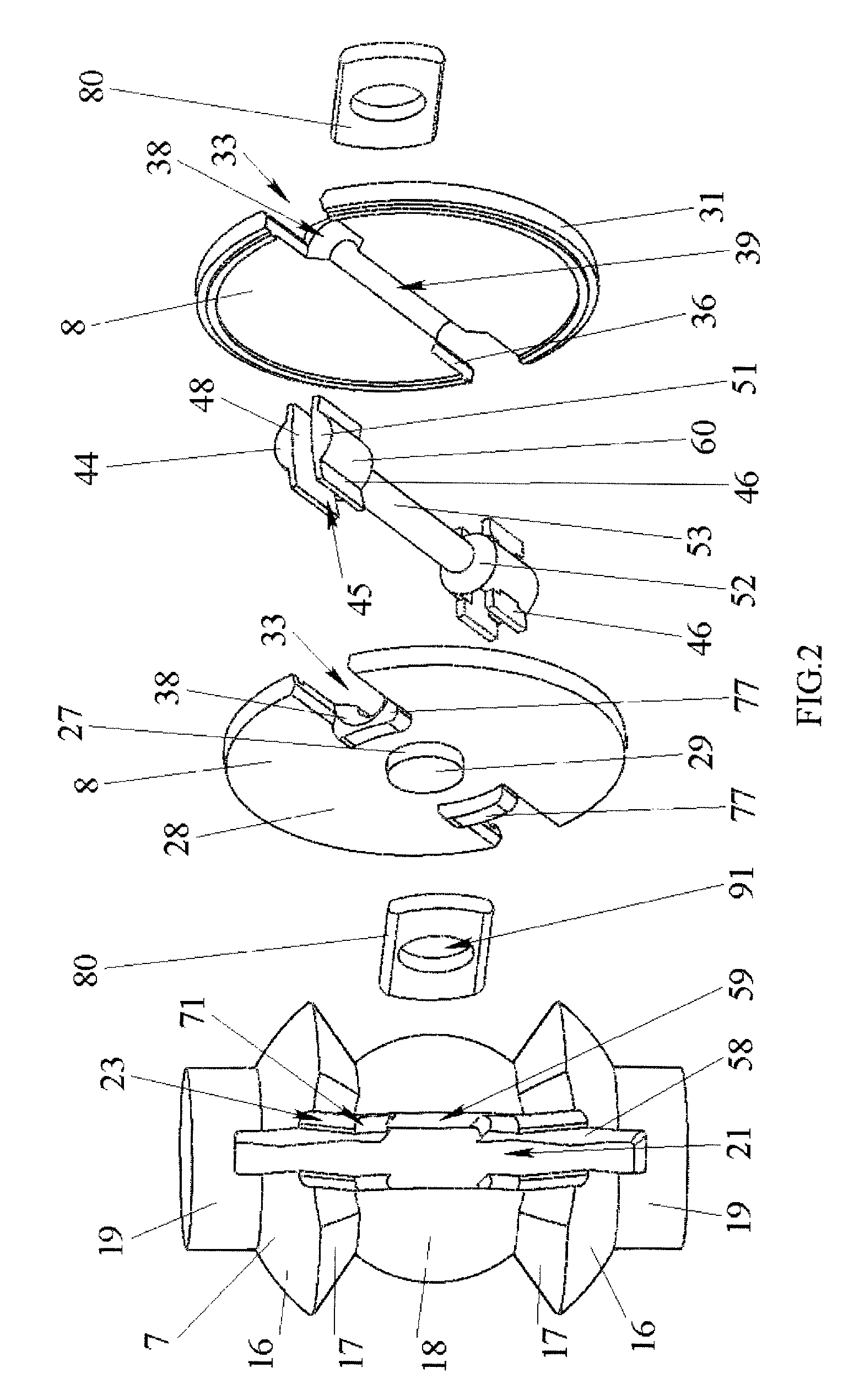 Method of operation of a spherical positive displacement rotary machine and devices for carrying out said method