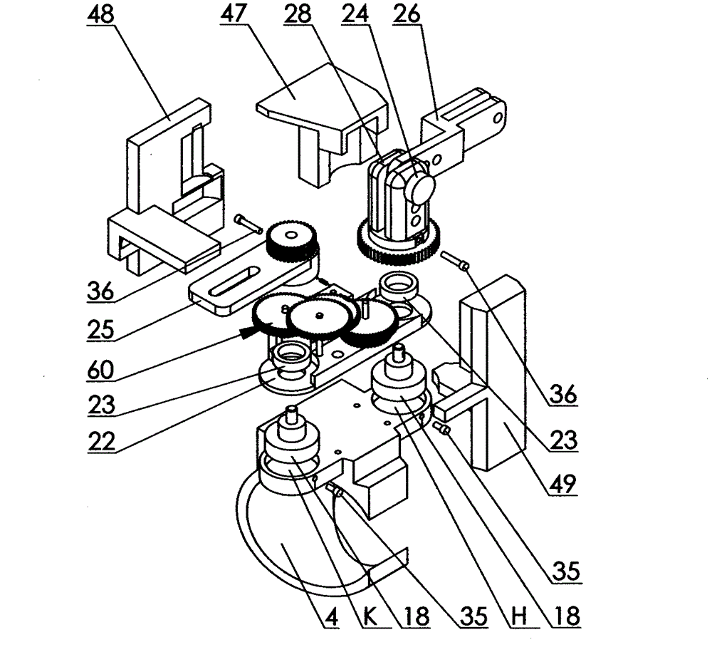 Thumb two-head joint detecting device