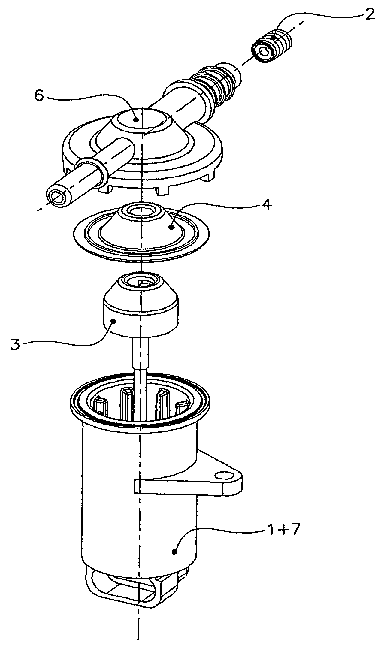 Dosing pump for a liquid fuel additive