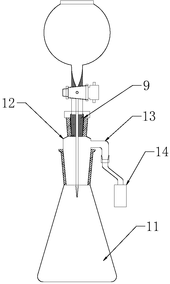 Mass titration device with titration protective component and titration method