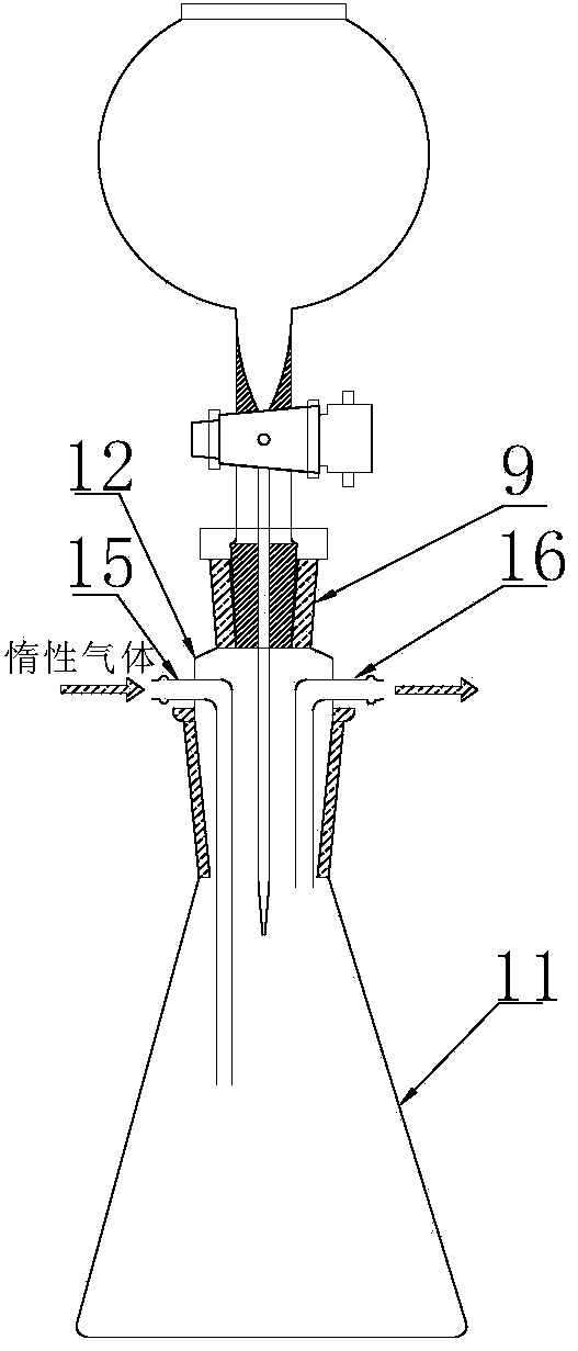 Mass titration device with titration protective component and titration method
