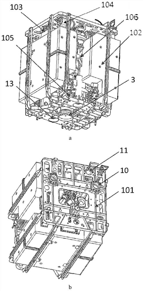 Double-layer hull opening and pumping device using rov cooperative operation