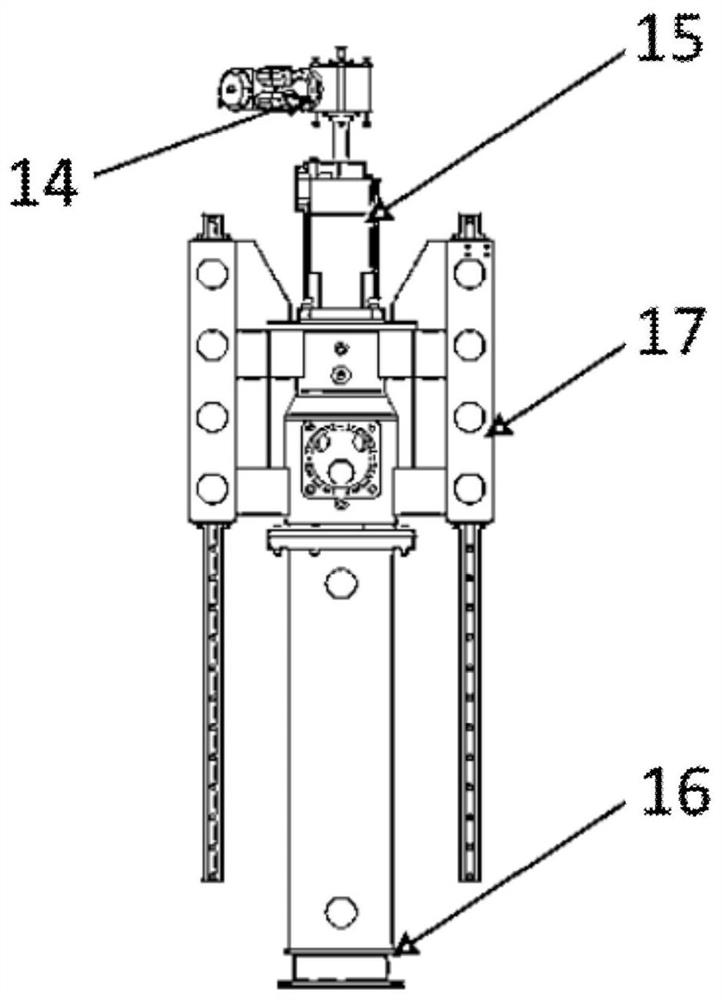 Double-layer hull opening and pumping device using rov cooperative operation