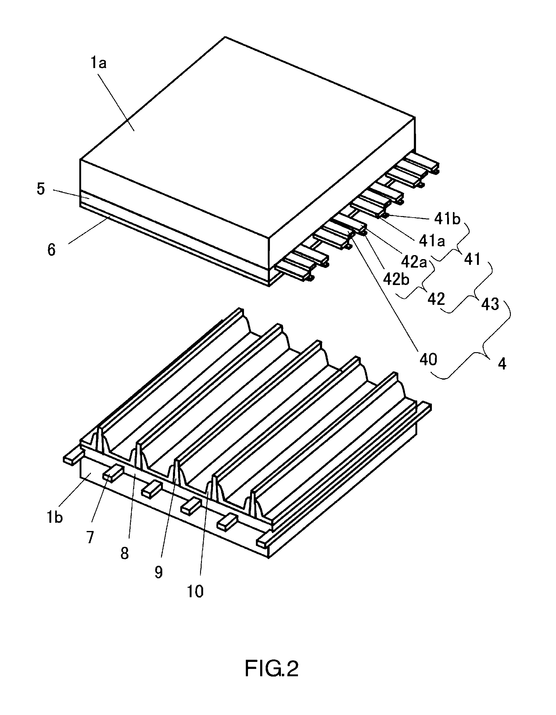 Display device, vent tube with glass ring, phosphate glass ring, and method of producing the same