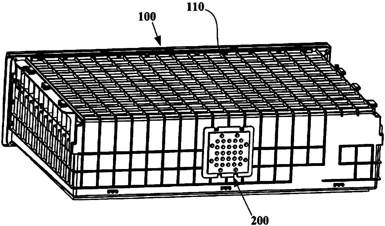 Cold storage refrigeration device and storage container thereof