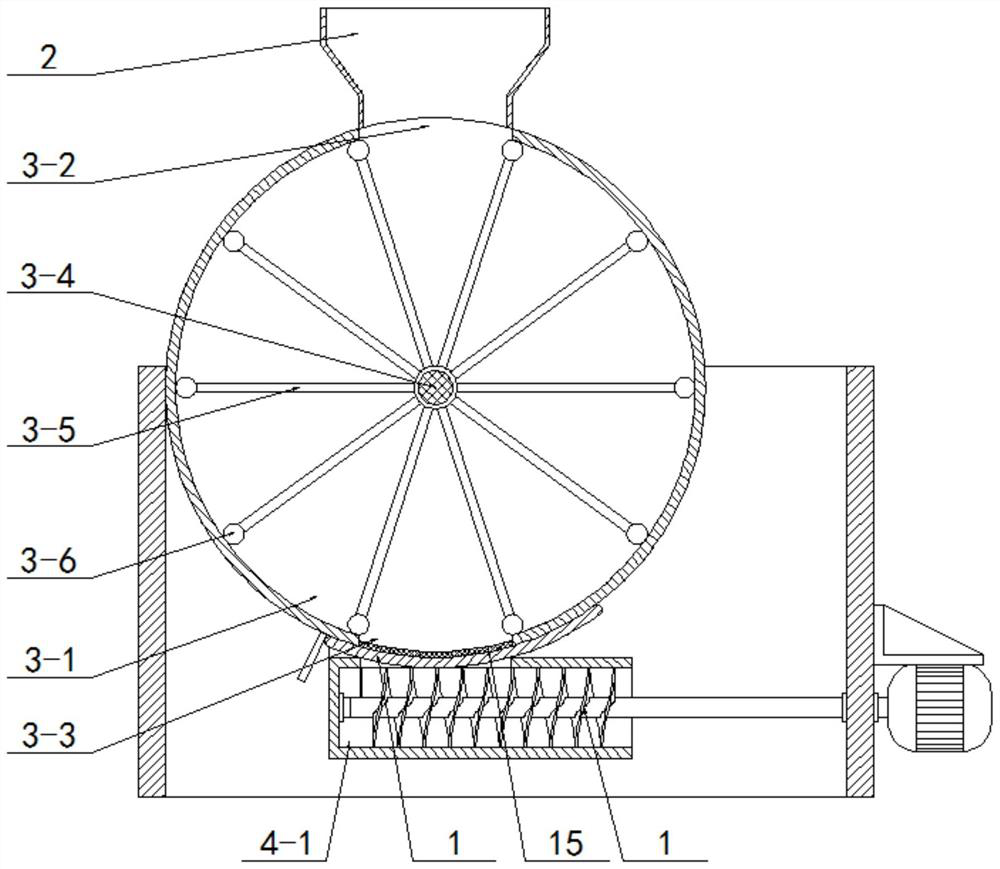 Quantity-controllable anti-blocking device for plastic particle discharging