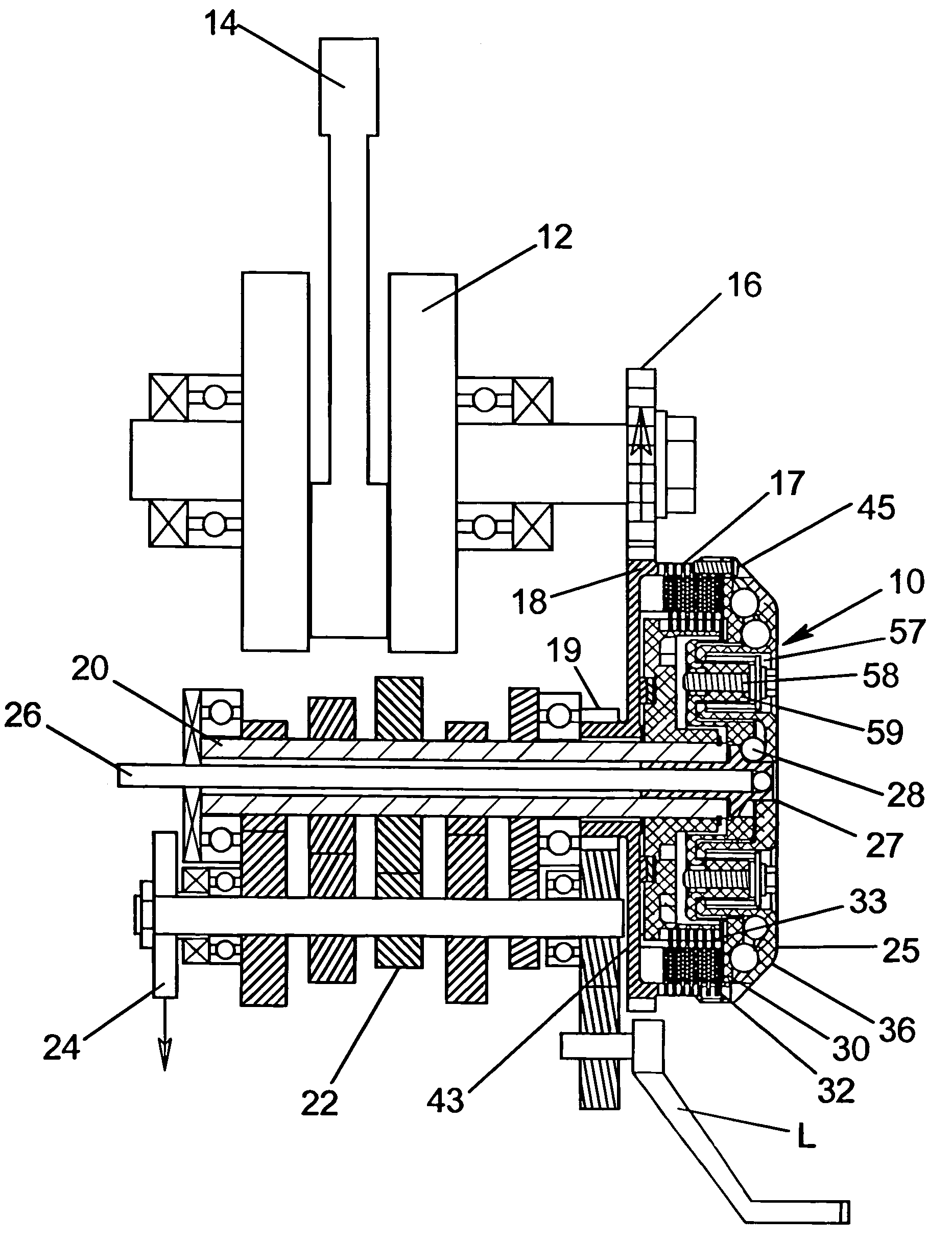 Centrifugal clutch and cover mount assembly therefor