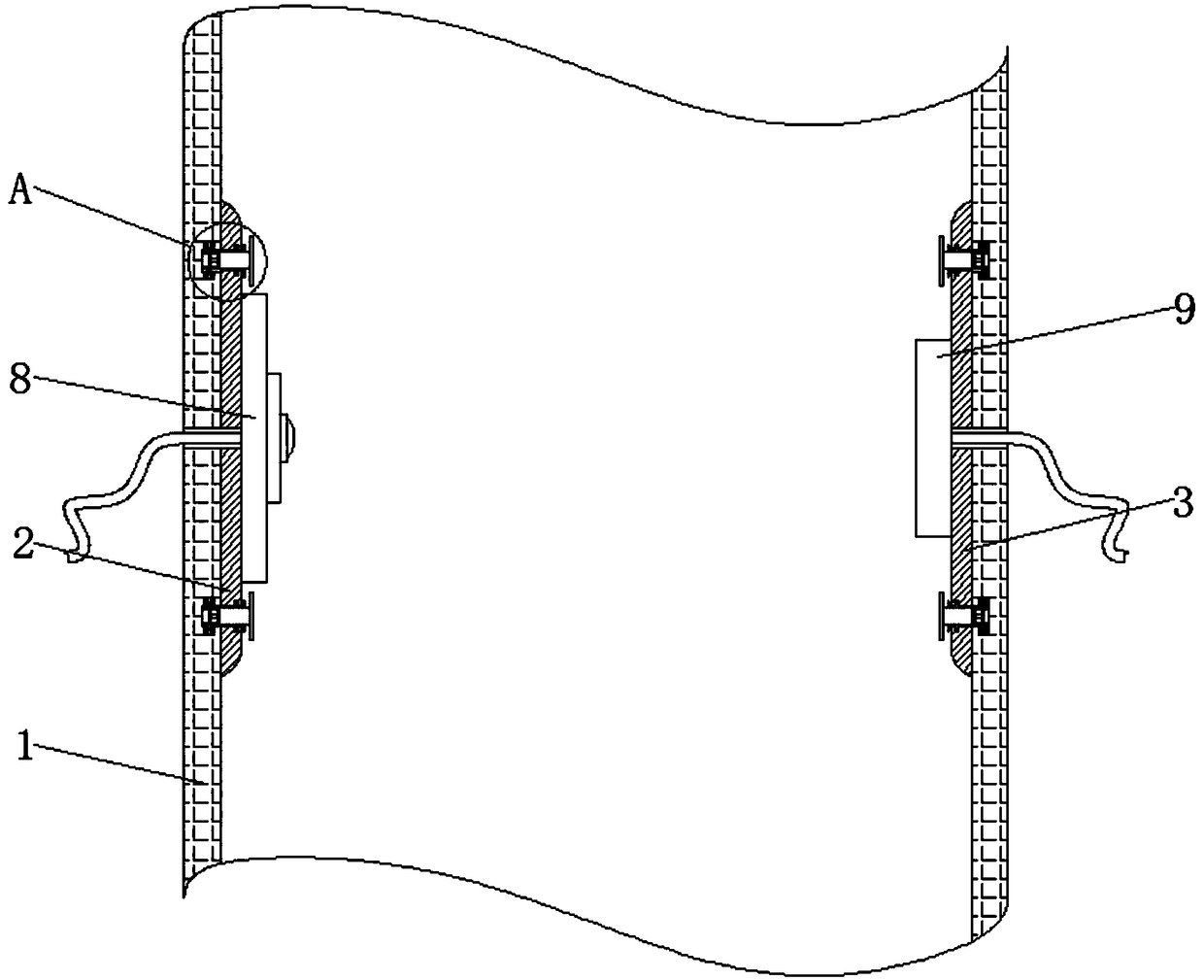 Combustion chamber combustion temperature measuring system based on laser radar