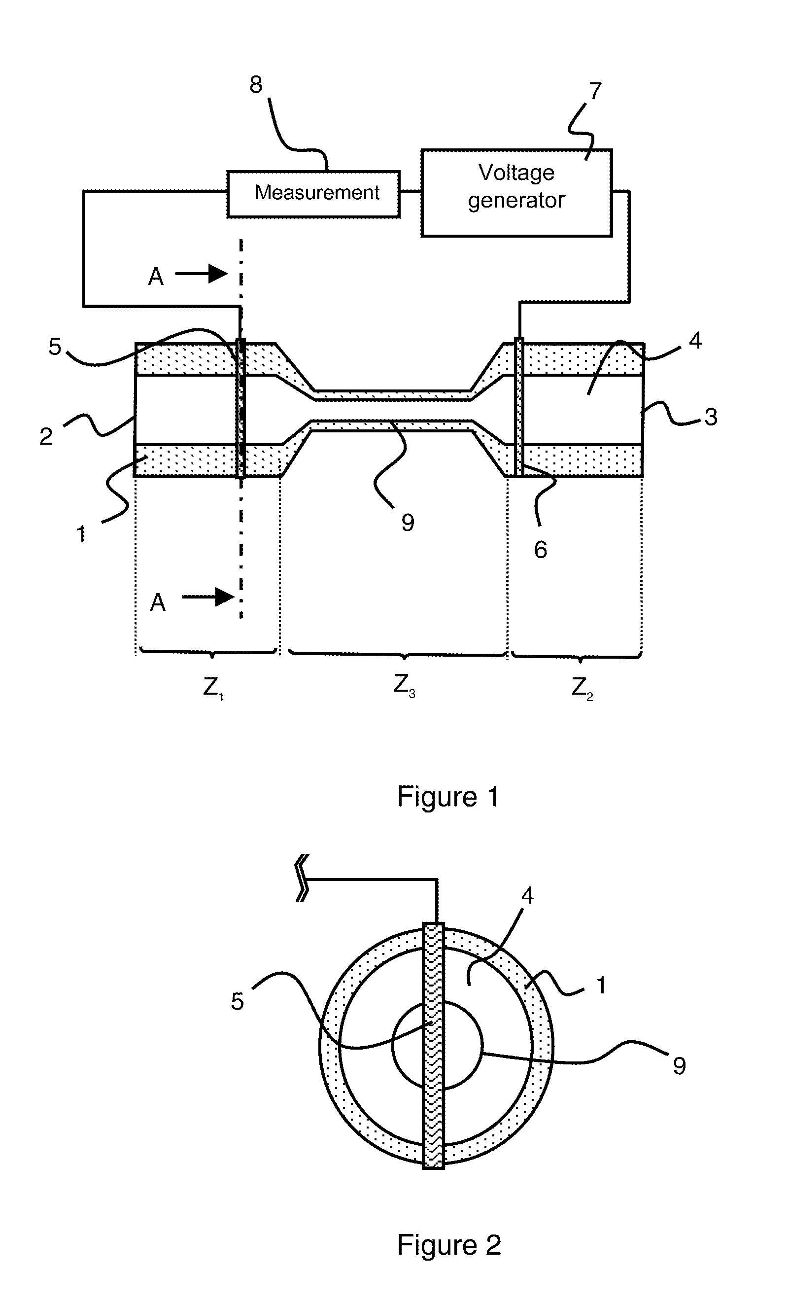 Method and cell for measuring the global ion concentration of a body fluid