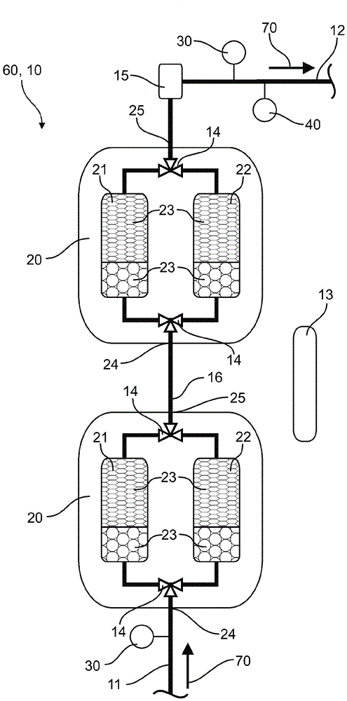Method for operating an air-drying device for drying air, air-drying device for drying air as well as compressed air system