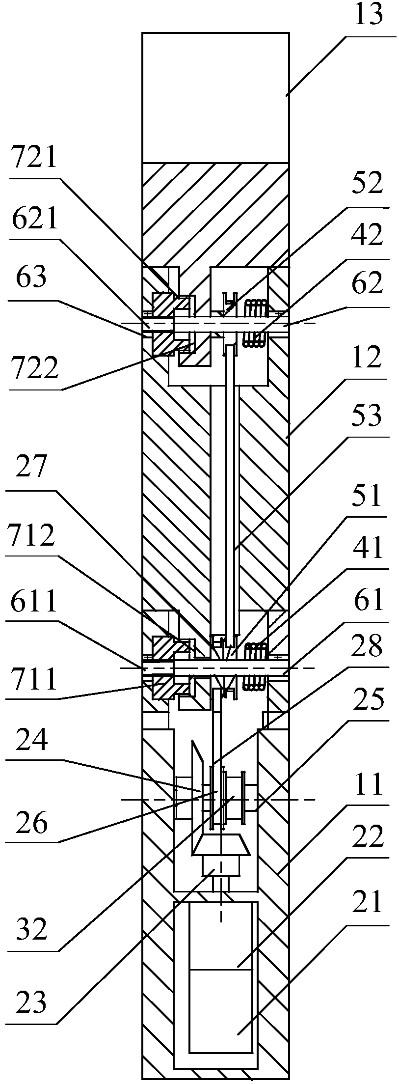 Shaft-moving helical synchrolocking adaptive robotic finger device