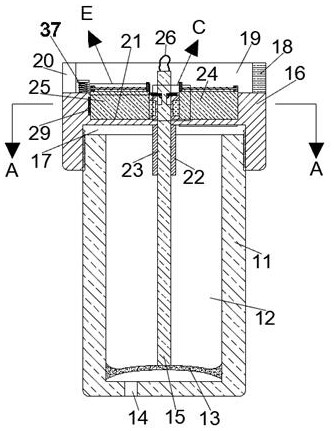 Fixed-proportion coating mixing bottle capable of reducing residues