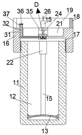 Fixed-proportion coating mixing bottle capable of reducing residues