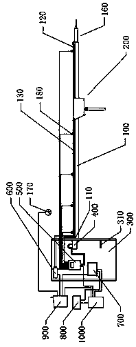 Suspension-type side rotation and reverse rotation intelligent ultrasonic shot indication system