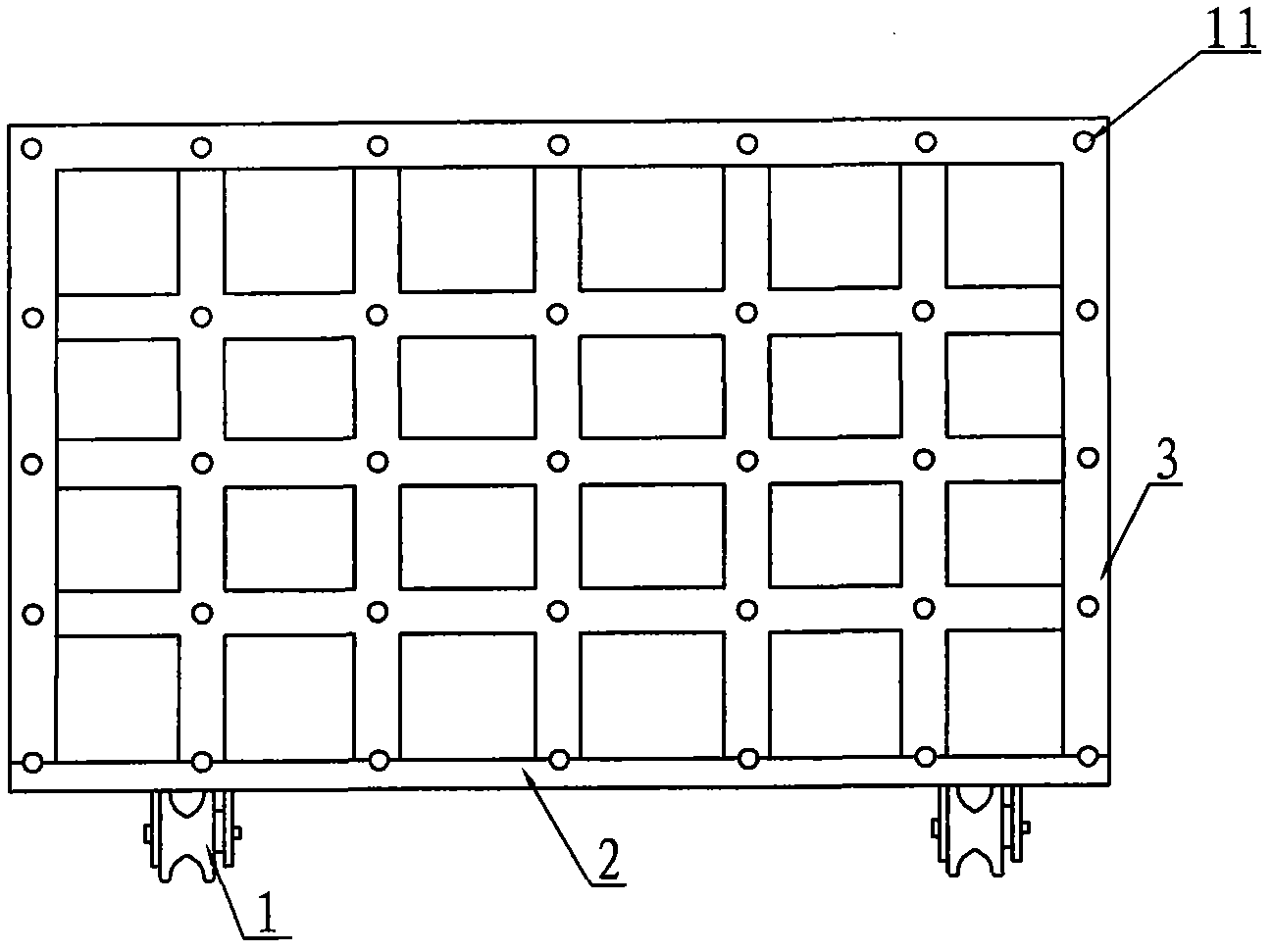 Single-sweep irradiance test support for ultraviolet aging test box