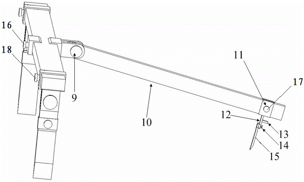 Three-dimensional space point combined positioning measuring device