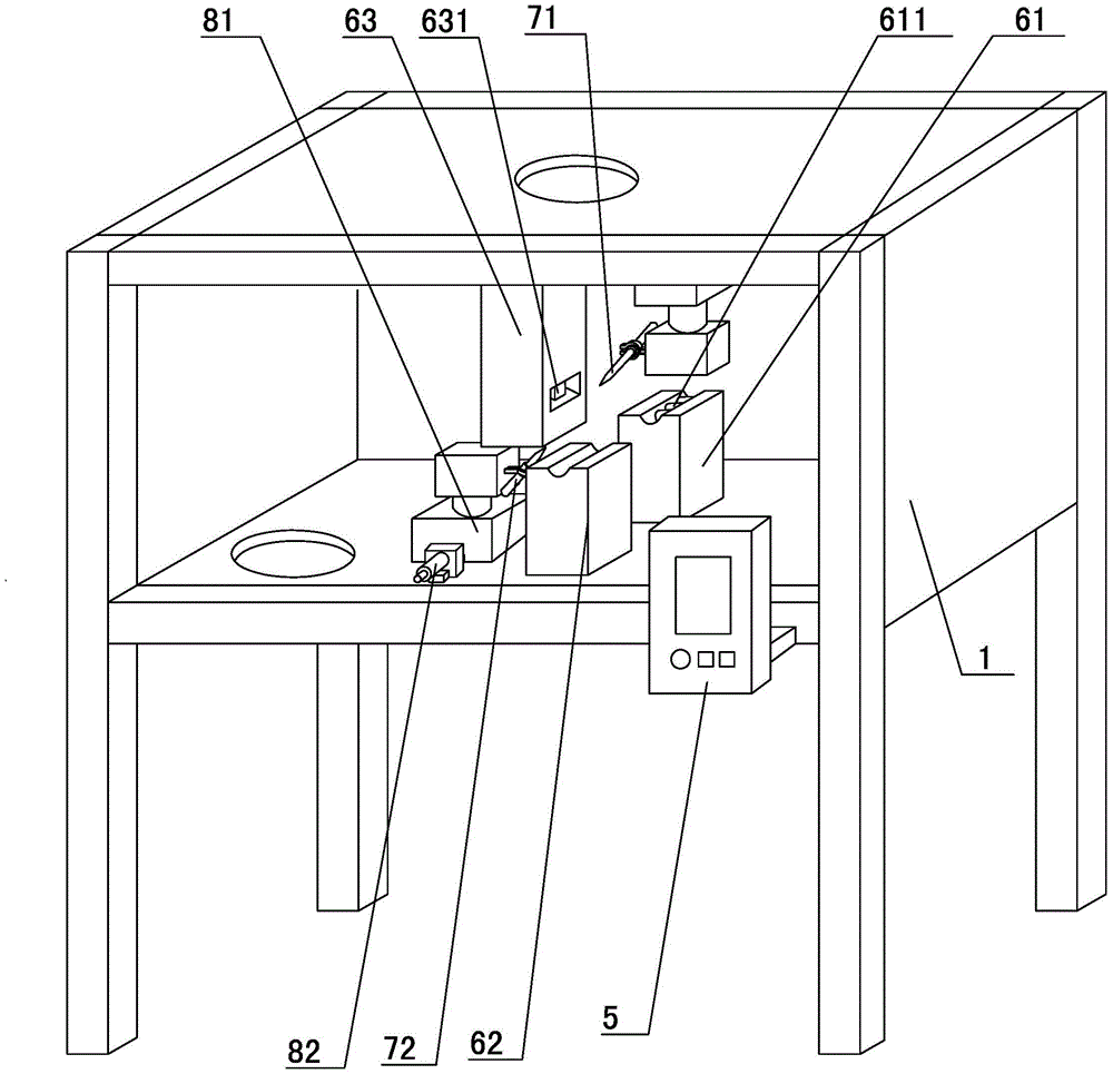 A welding device for third and fourth gear shift fork shafts