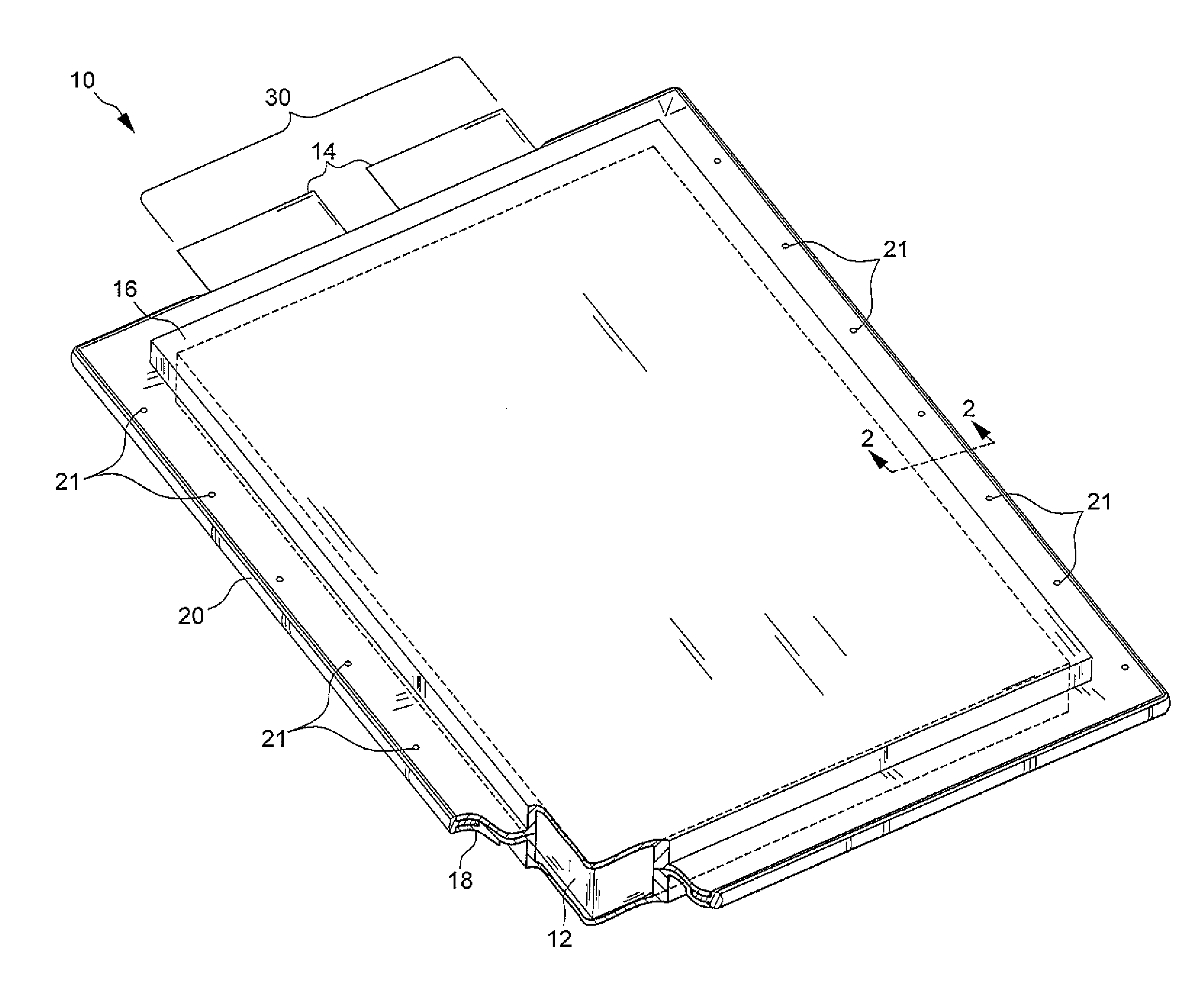 Extended range electric vehicle battery cell packaging for pouch design