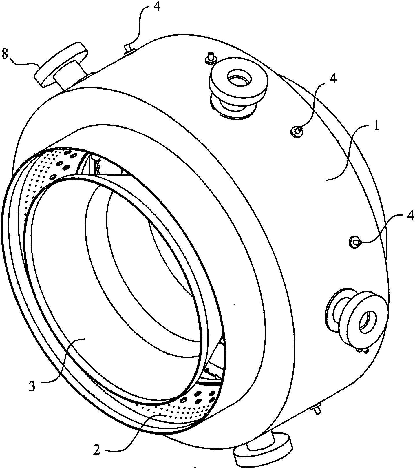 Double-vortex combustion chamber