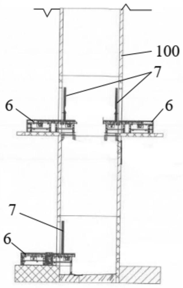 Warehouse material lifting and conveying device
