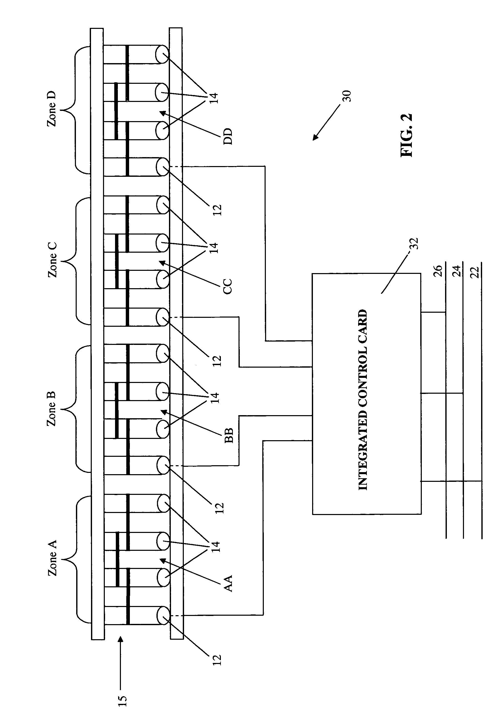 Integrated control card for conveying systems