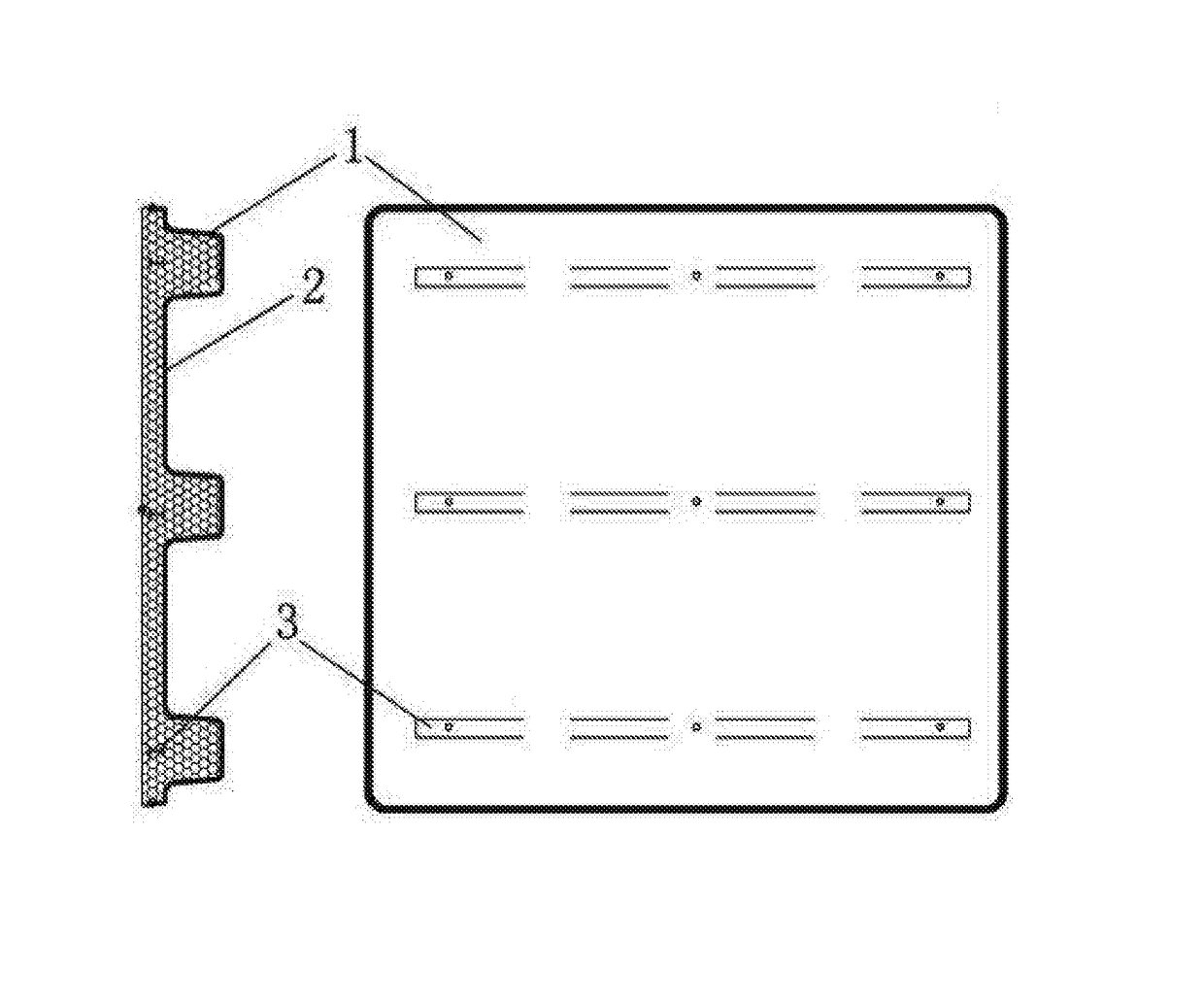 Composite ribbed expanded polystyrene pallet and manufacturing method thereof