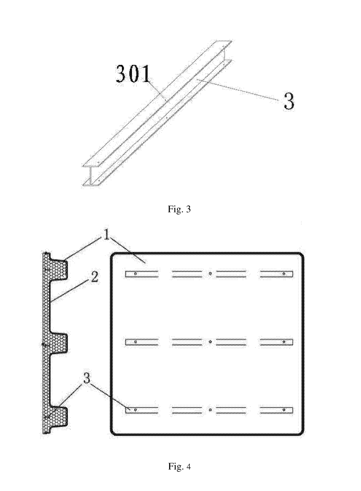 Composite ribbed expanded polystyrene pallet and manufacturing method thereof