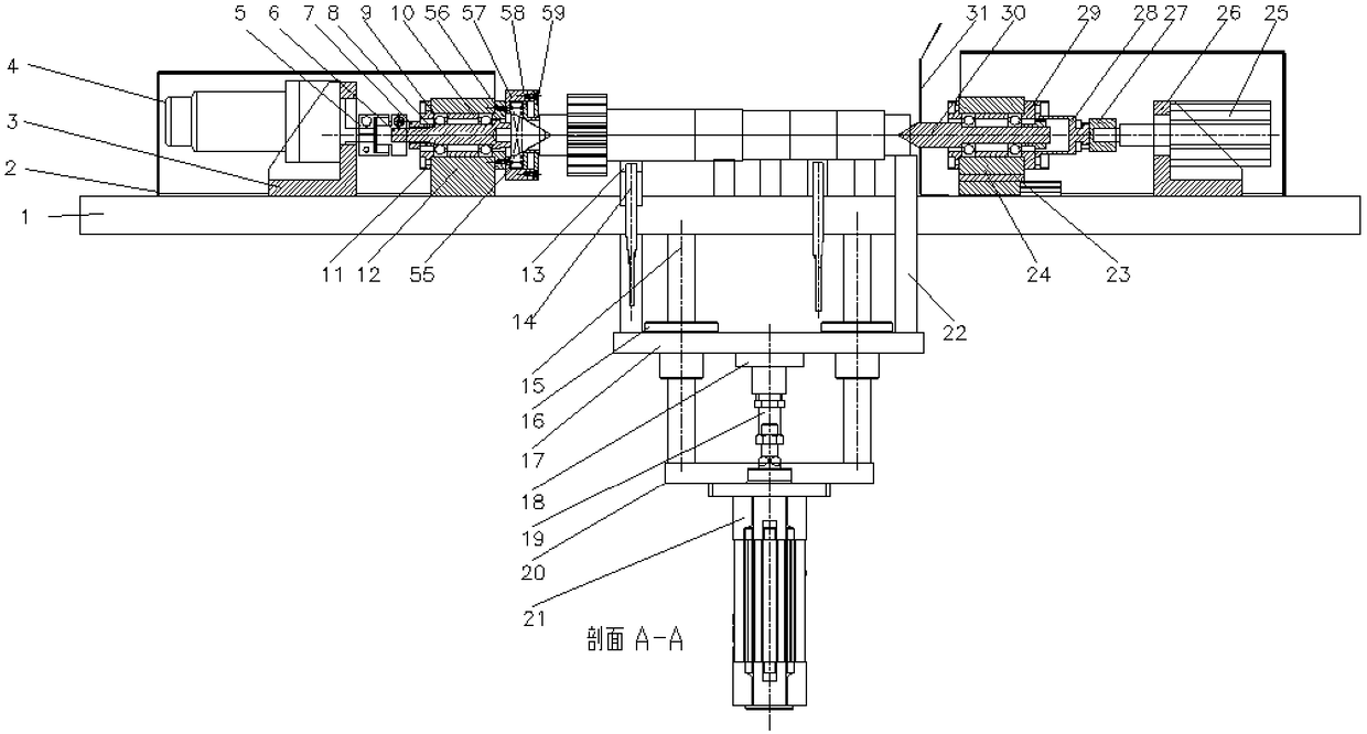 Stepped shaft outer diameter and gear inner hole comprehensive test tool