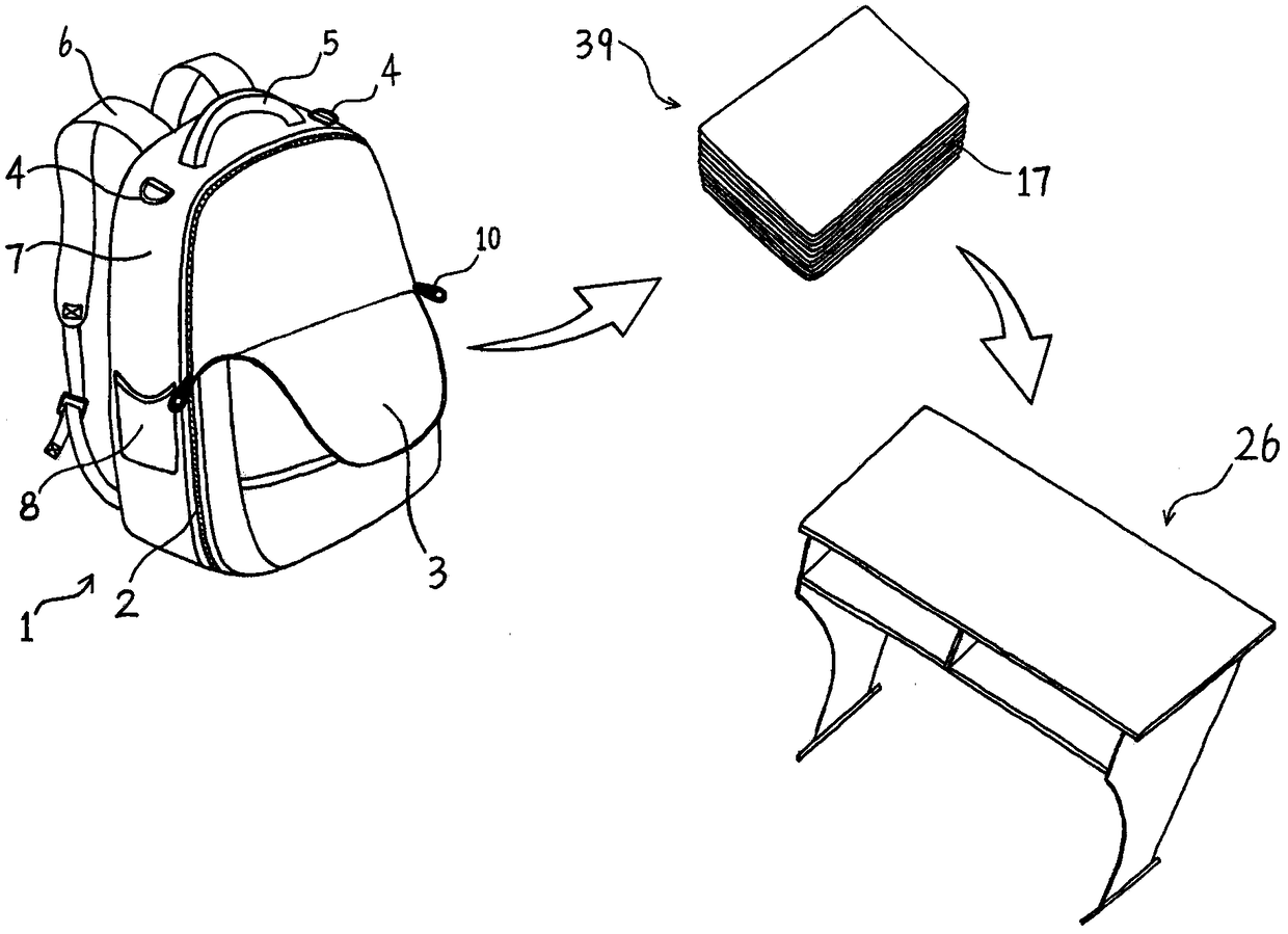 Multifunctional student schoolbag