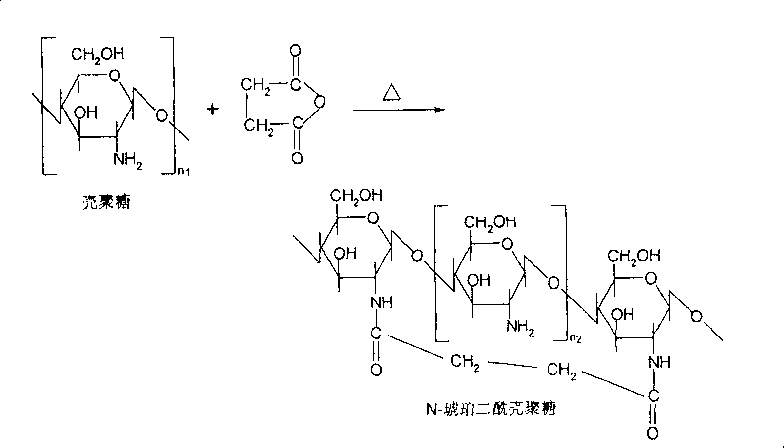 N-amber diacyl chitosan self-assembling nano particles and process for preparing same