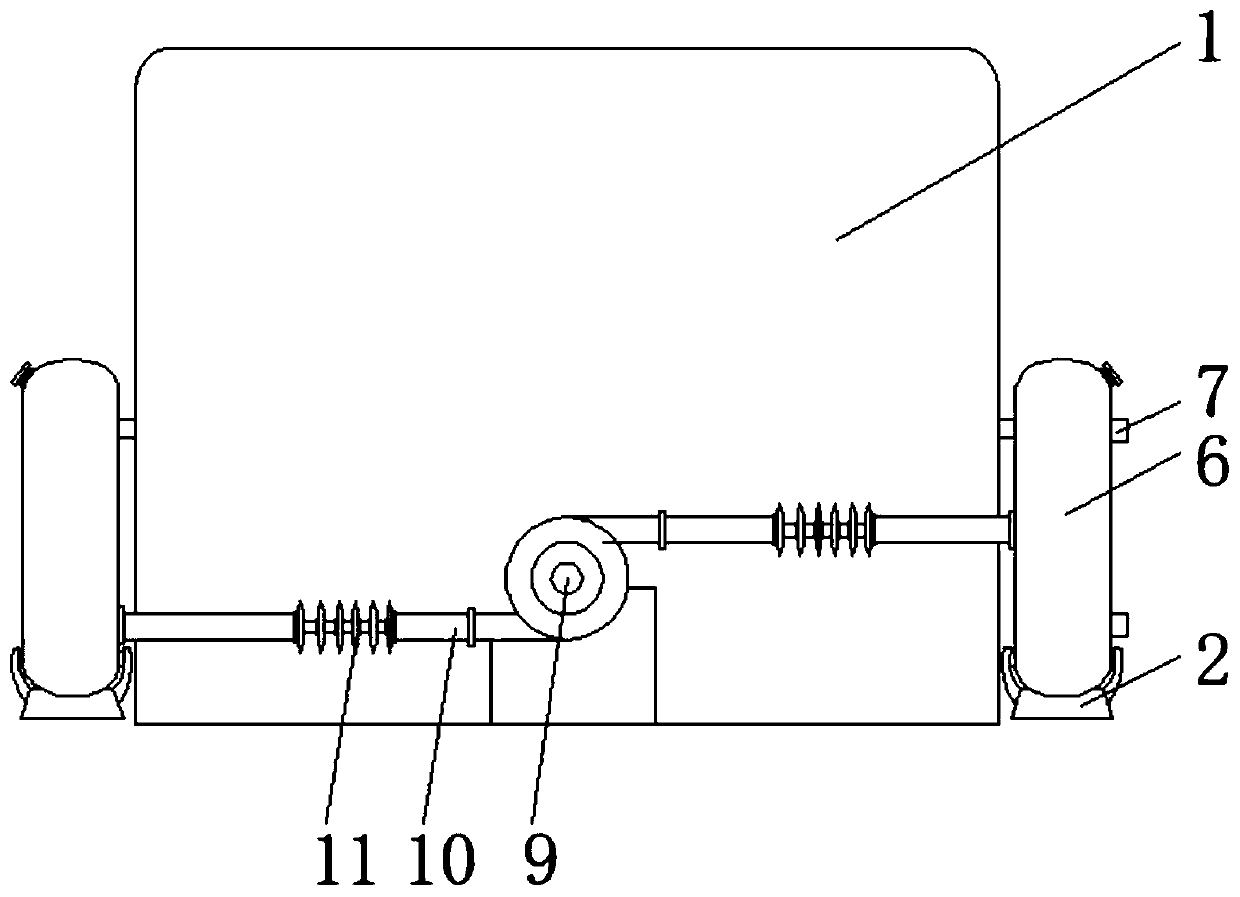 Computer network equipment with a good heat dissipation effect