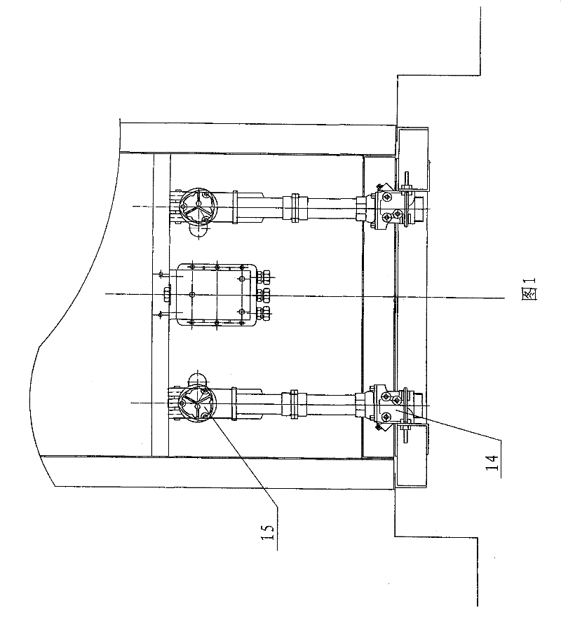 Transverse and longitudinal distance and angle adjustable universal oil tube apparatus of oiling machine
