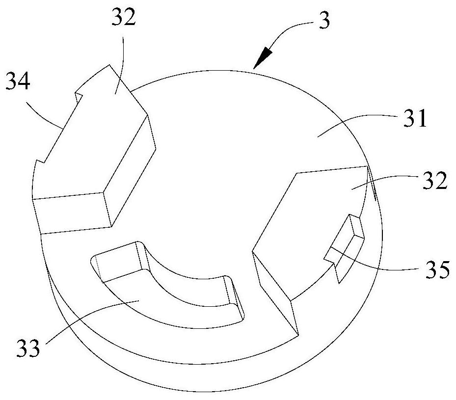 A ceramic water diversion valve with water return function and a water mixing valve with the water diversion valve