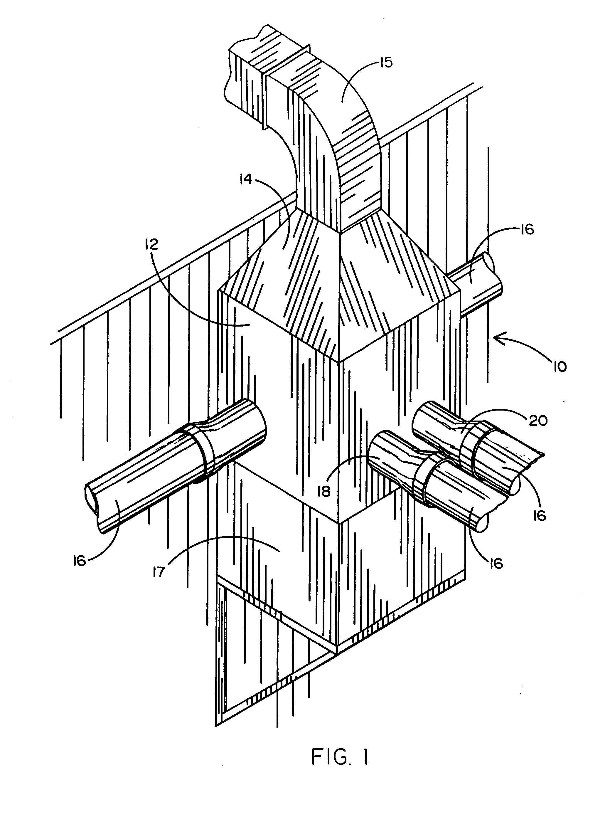 Barometric thermal trap and collection apparatus and method thereof for combining multiple exhaust streams into one