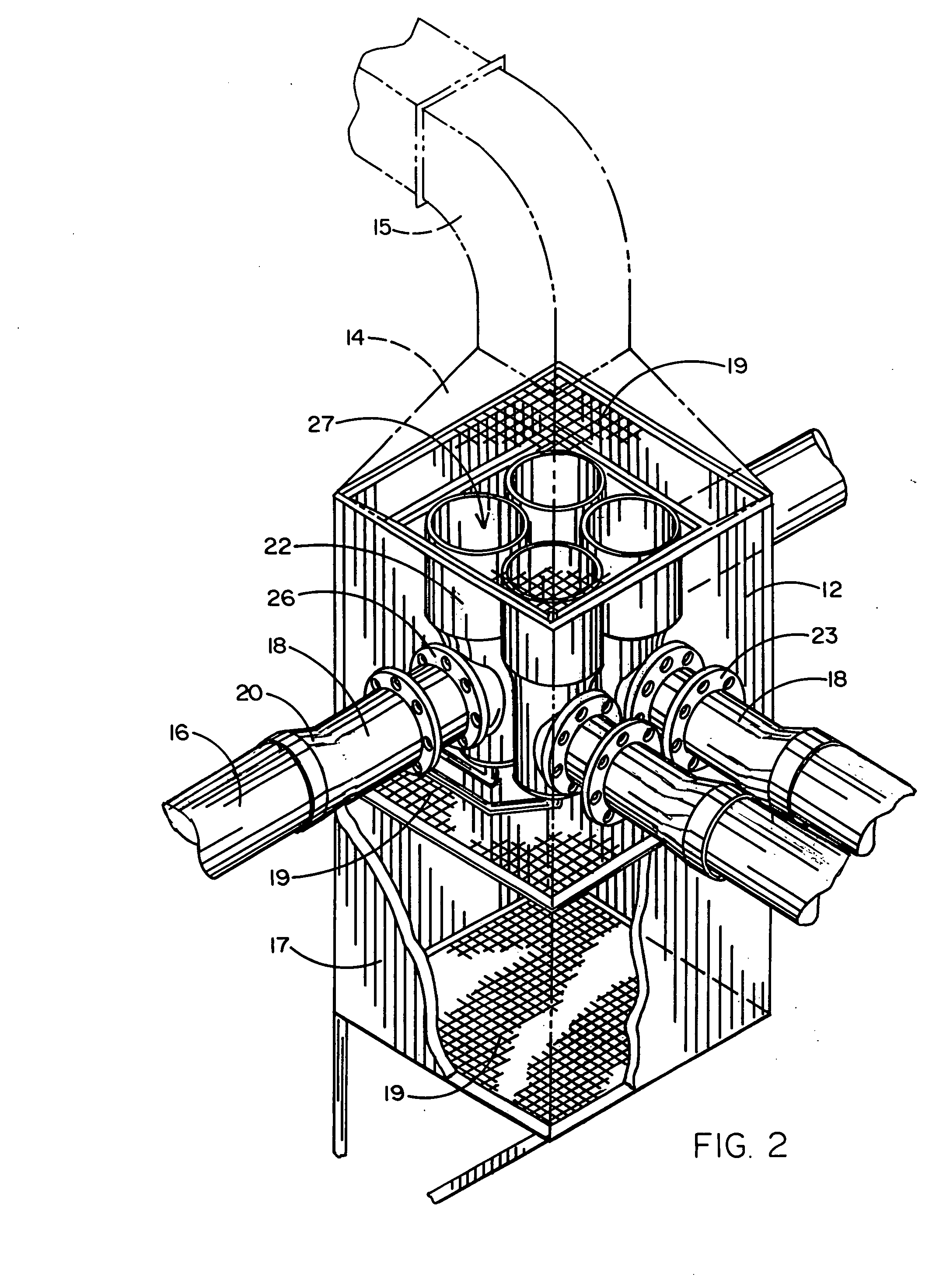 Barometric thermal trap and collection apparatus and method thereof for combining multiple exhaust streams into one