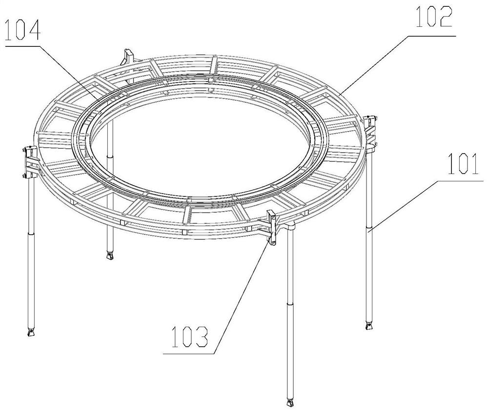 Lifting-type spray quenching machine tool for large thin-walled cylinder