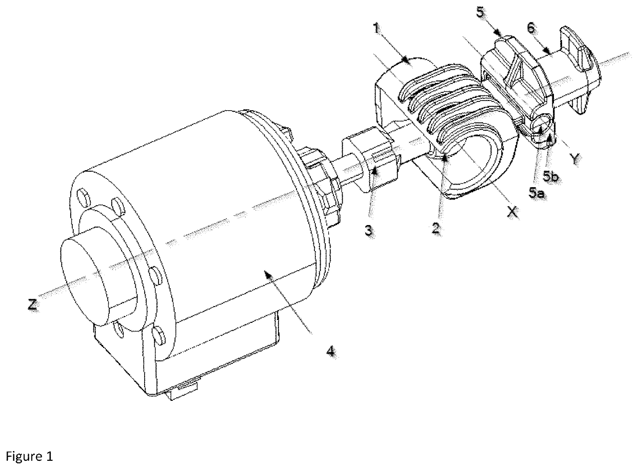 Articulated element between the light source carrier frame and the leveling motor in a headlight of a motor vehicle