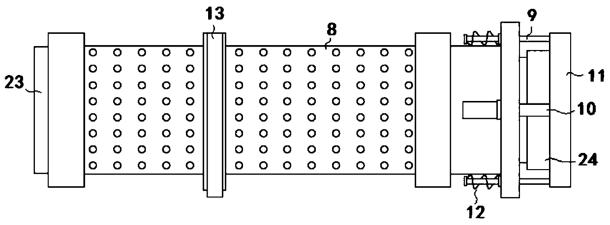 Purification treatment device for treating river water pollution