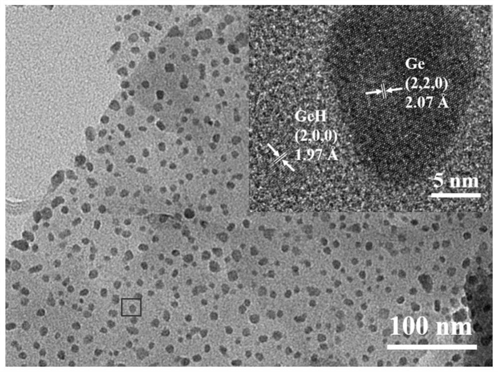 Two-dimensional layered heterojunction Ge-GeH, photoelectric anode material and preparation method of two-dimensional layered heterojunction Ge-GeH